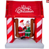 Santa and Mrs. Claus Sitting On Porch Swing Scene Christmas Inflatable